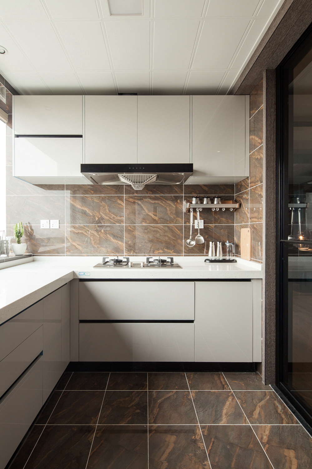浦东新区金融家125平方现代简约风格三室户厨房装修效果图