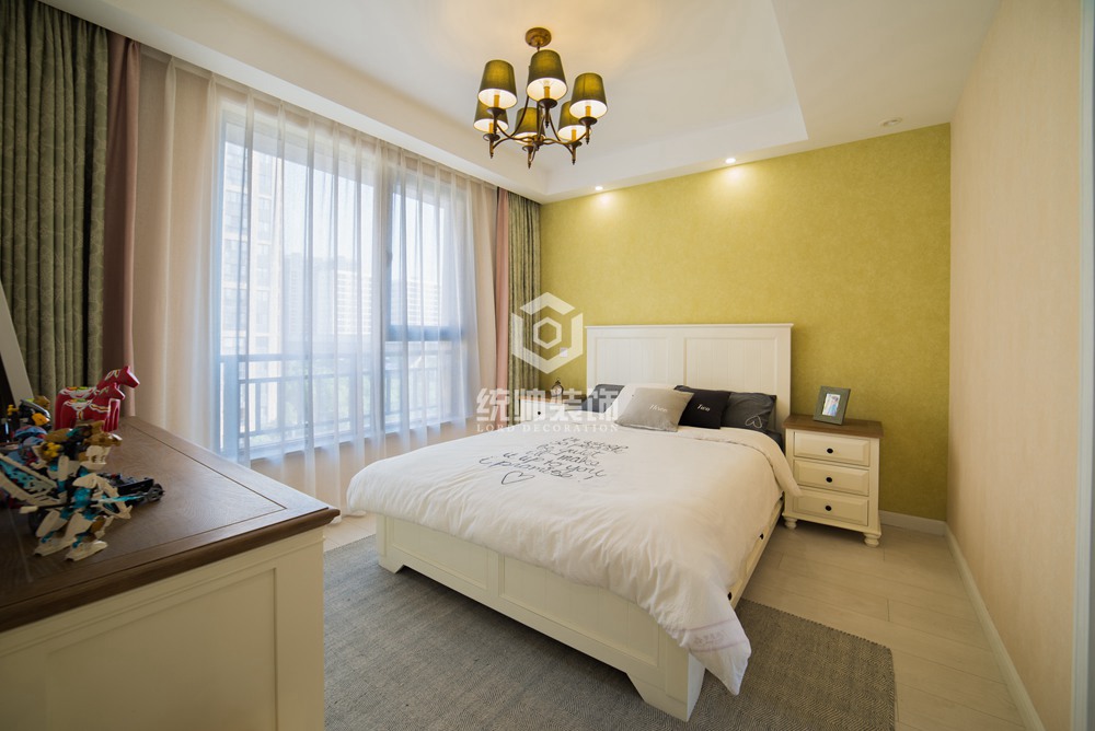 嘉定区香溢澜庭149平方简美风格复式卧室装修效果图