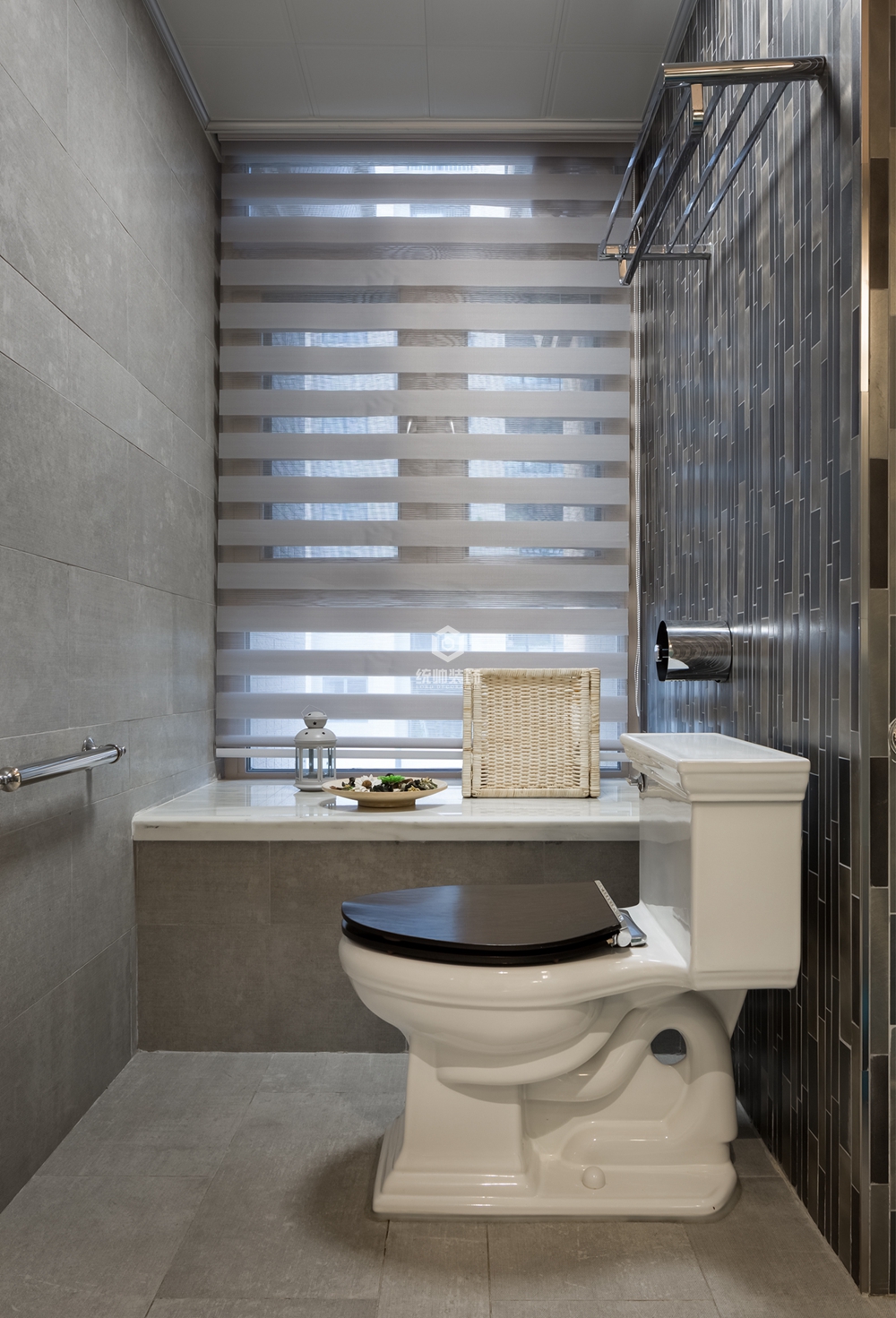宝山区中环国际118平方美式风格三房两厅卫生间装修效果图