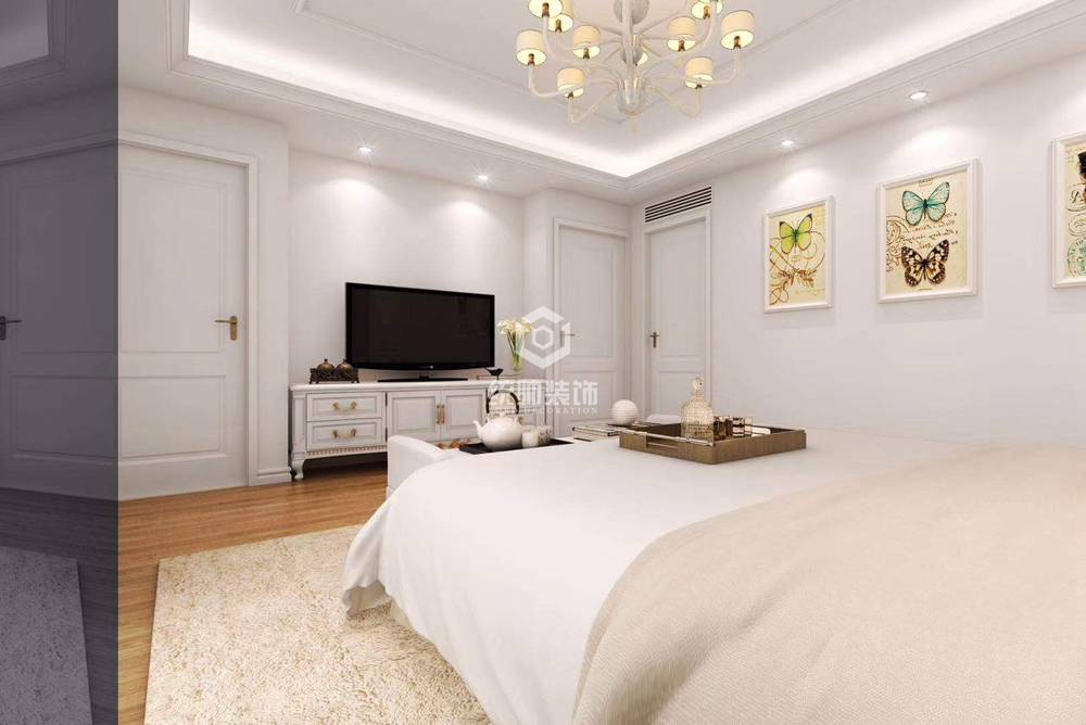 宝山区天馨花园180平方现代简约风格复式卧室装修效果图