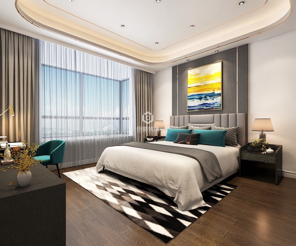 静安区北上海至尊185平方现代简约风格复式卧室装修效果图
