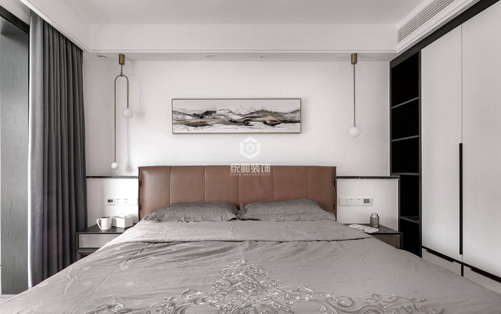 奉贤区香榭国际137平方现代简约风格复式卧室装修效果图