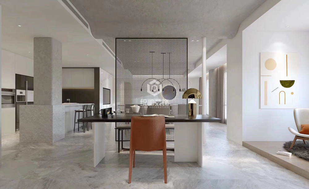 浦東新區紅豆360平現代簡約廚房裝修效果圖