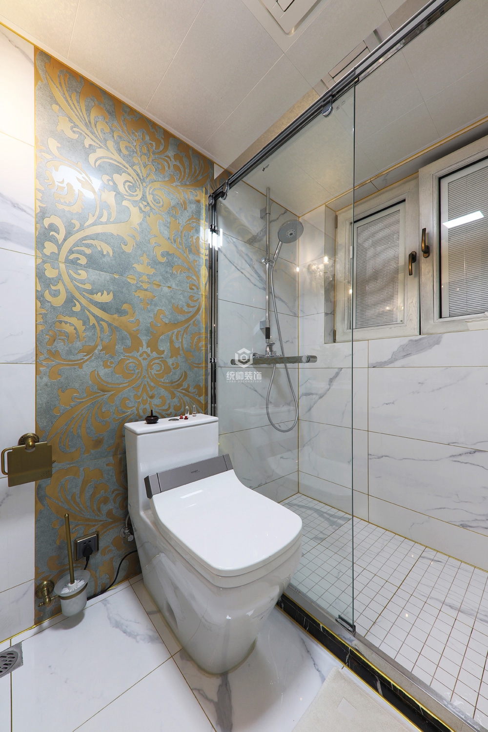 长宁区海富公寓99平方欧式风格两室两厅卫生间装修效果图