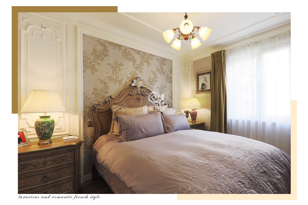 长宁区海富公寓99平欧式卧室装修效果图
