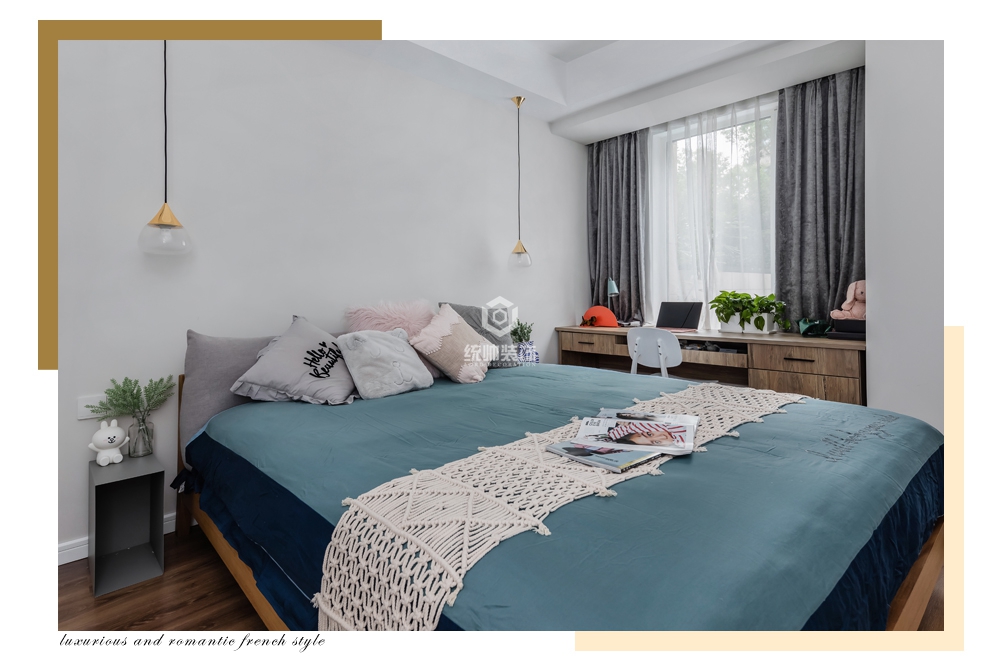 嘉定区嘉宝梦之缘100平方北欧风格复式卧室装修效果图