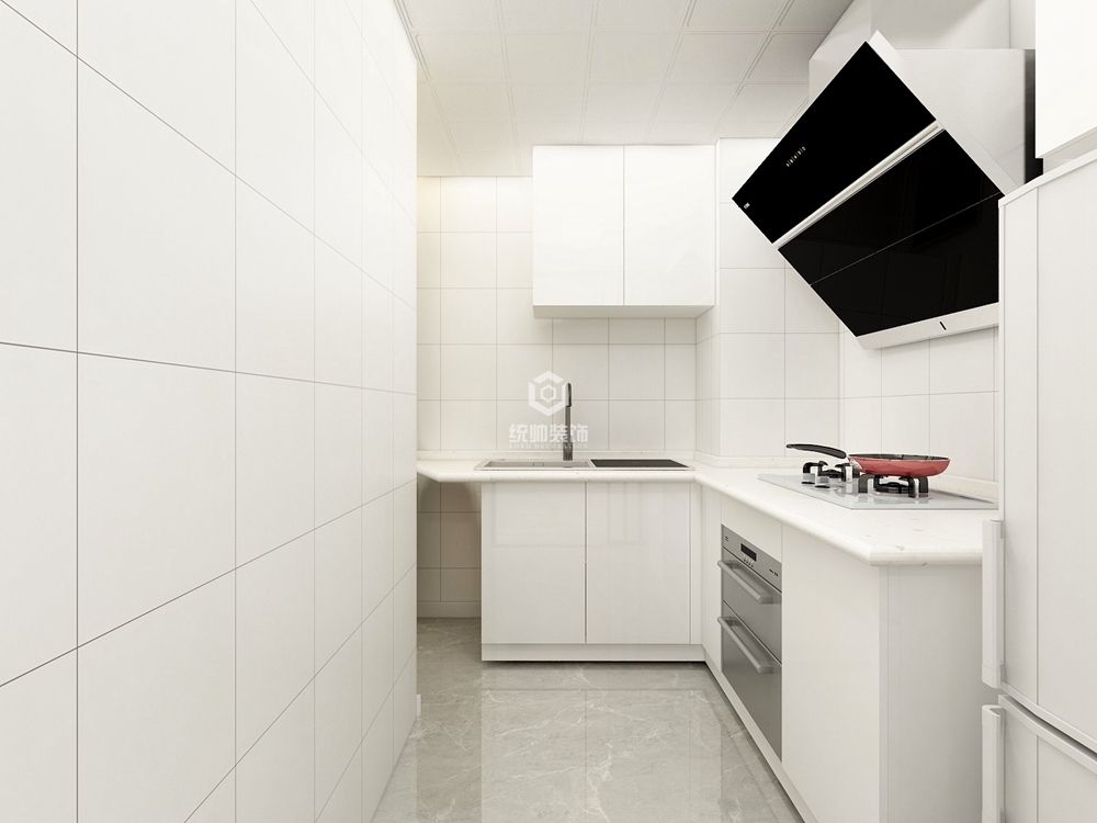 浦东新区联洋新苑110平方现代简约风格两室两厅厨房装修效果图
