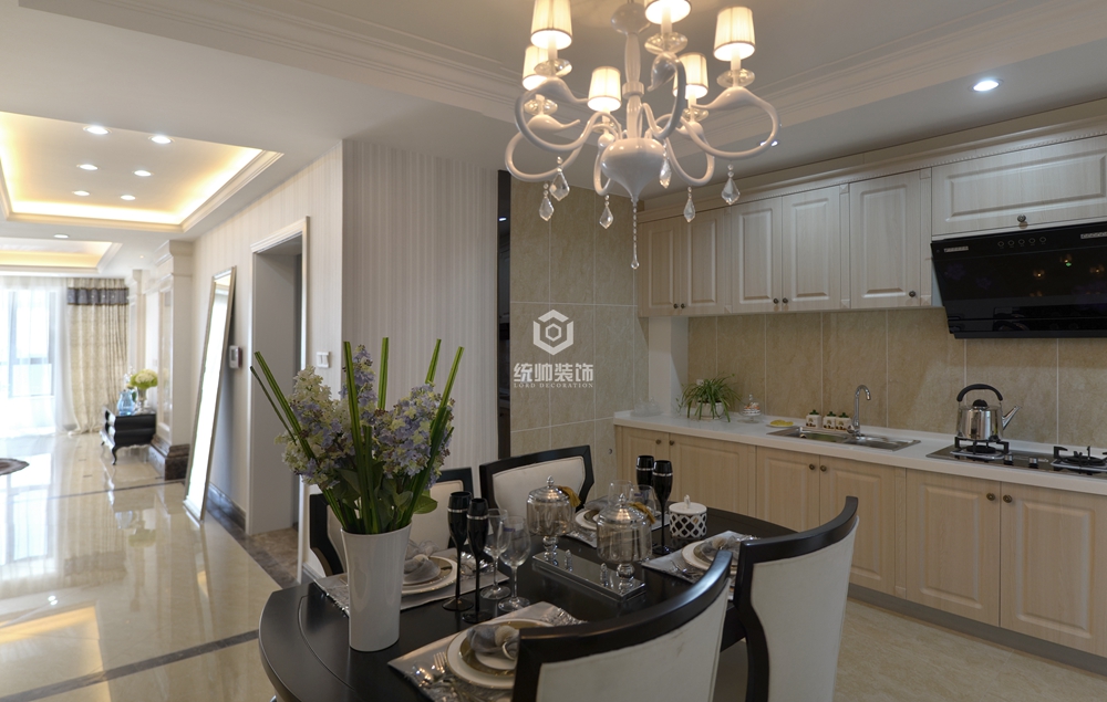 杨浦区盛世豪庭130平方新古典风格三室两厅厨房装修效果图