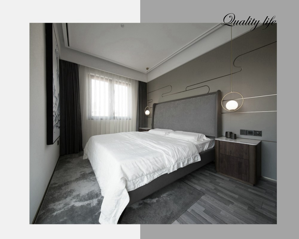 松江区安贝尔花园（别墅）130平新中式卧室装修效果图