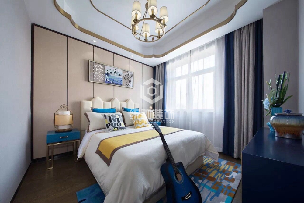 浦东新区北上海至尊320平方新中式风格5房3厅4卫2厨卧室装修效果图