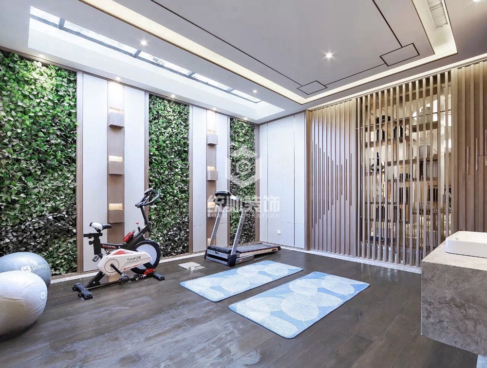 浦东新区北上海至尊228平方新中式风格5房2厅4卫2厨健身房装修效果图