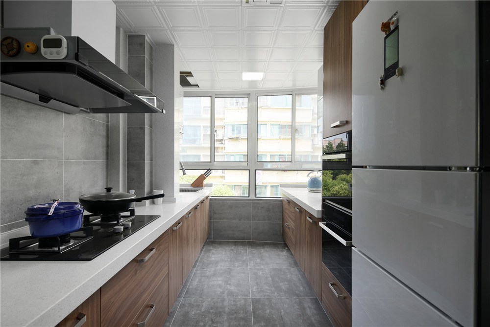 浦东新区丁香苑88平方北欧风格两室两厅一卫厨房装修效果图