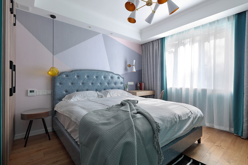 嘉定区保利梧桐语170平方北欧风格复式卧室装修效果图
