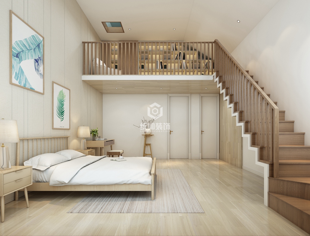 普陀区万家花城别墅420平方法式风格联排卧室装修效果图