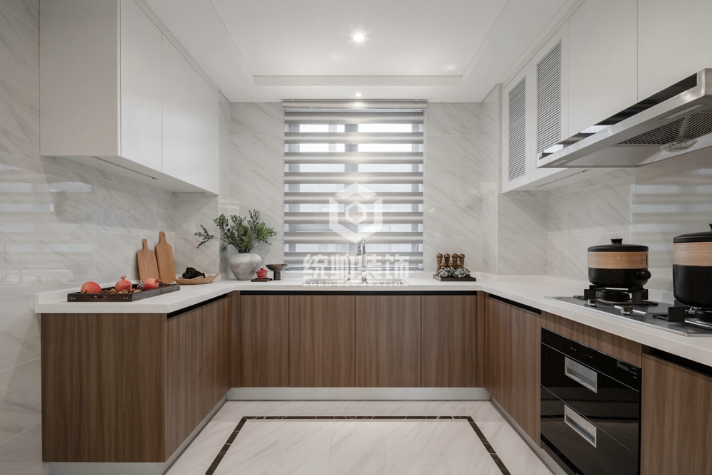 浦东新区北上海至尊200平方新中式风格5房2厅3卫厨房装修效果图
