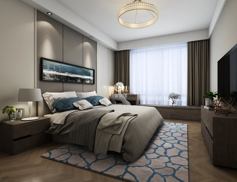 长宁区嘉利豪园150平方北欧风格复式卧室装修效果图