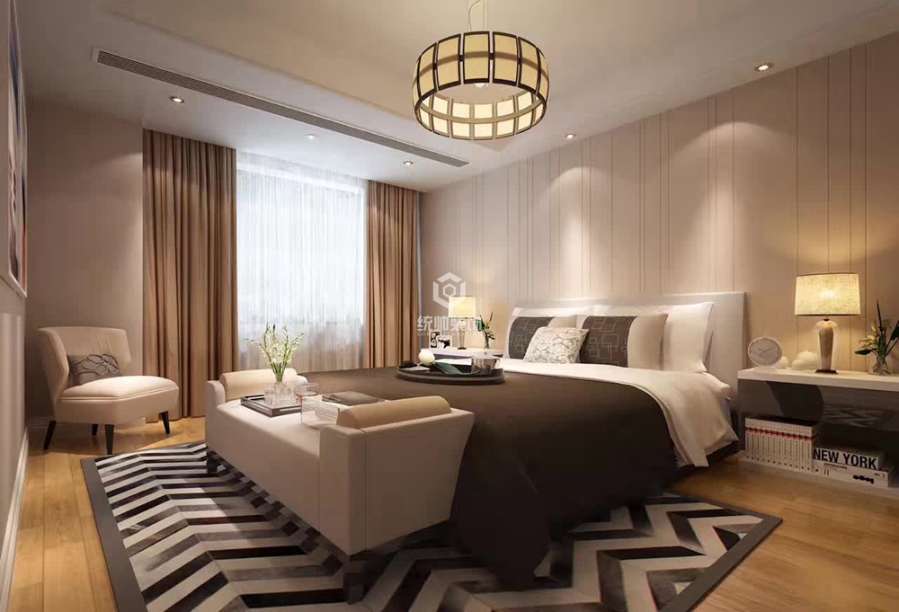 杨浦区上海院子150平方现代简约风格四室两厅卧室装修效果图