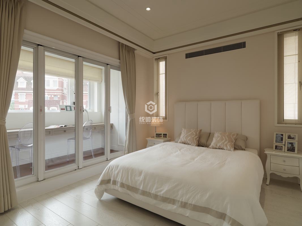 青浦区晴壁园420平方新古典风格别墅卧室装修效果图