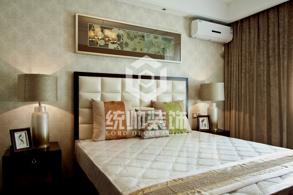 青浦区星江湾170平方新中式风格复式卧室装修效果图