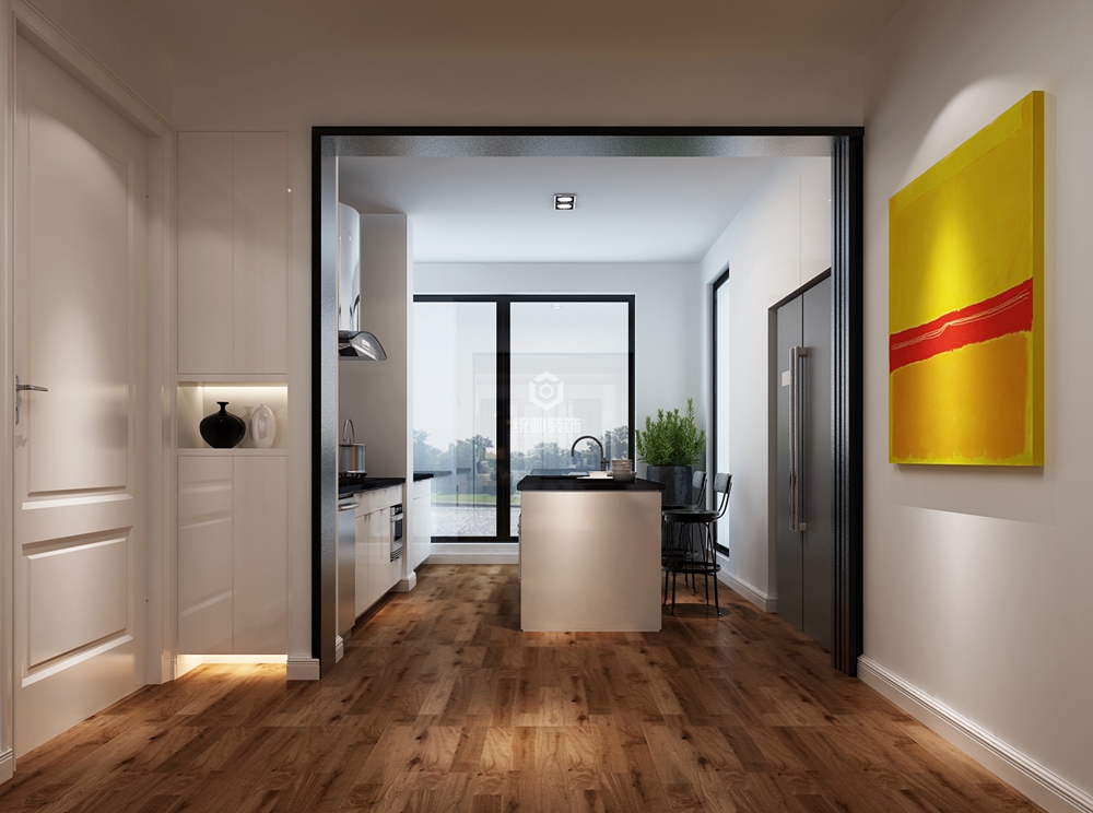 浦东新区中邦城市92平方现代简约风格两室两厅厨房装修效果图