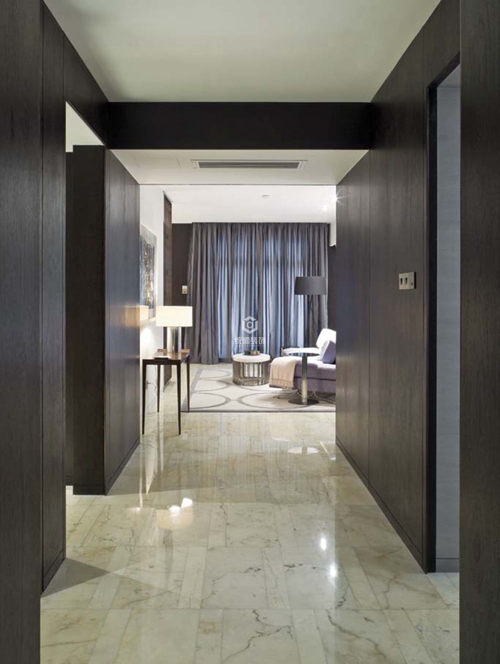 浦东新区盛世名门250平方现代简约风格复式走廊装修效果图