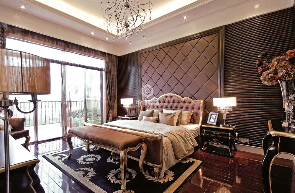 松江区长泰西郊600平方新古典风格别墅卧室装修效果图