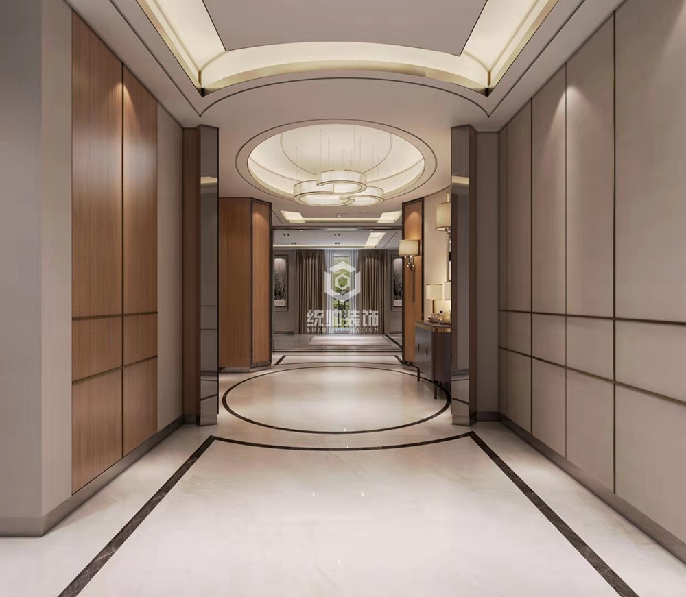 浦东新区大名城紫金九号131平方现代简约风格三室两厅走廊装修效果图