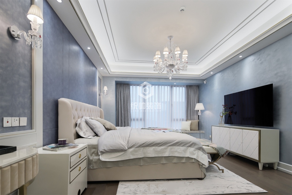 松江区兰园150平方法式风格四室两厅卧室装修效果图