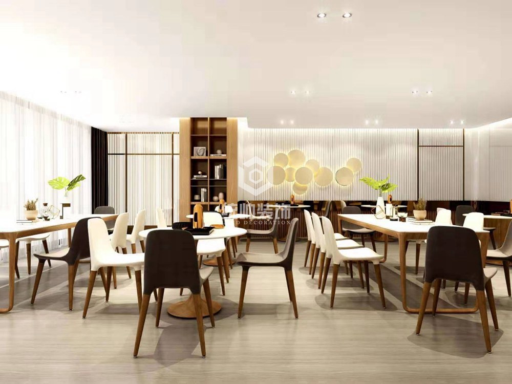 宝山区美容医院2000平方现代简约风格大平层餐厅装修效果图