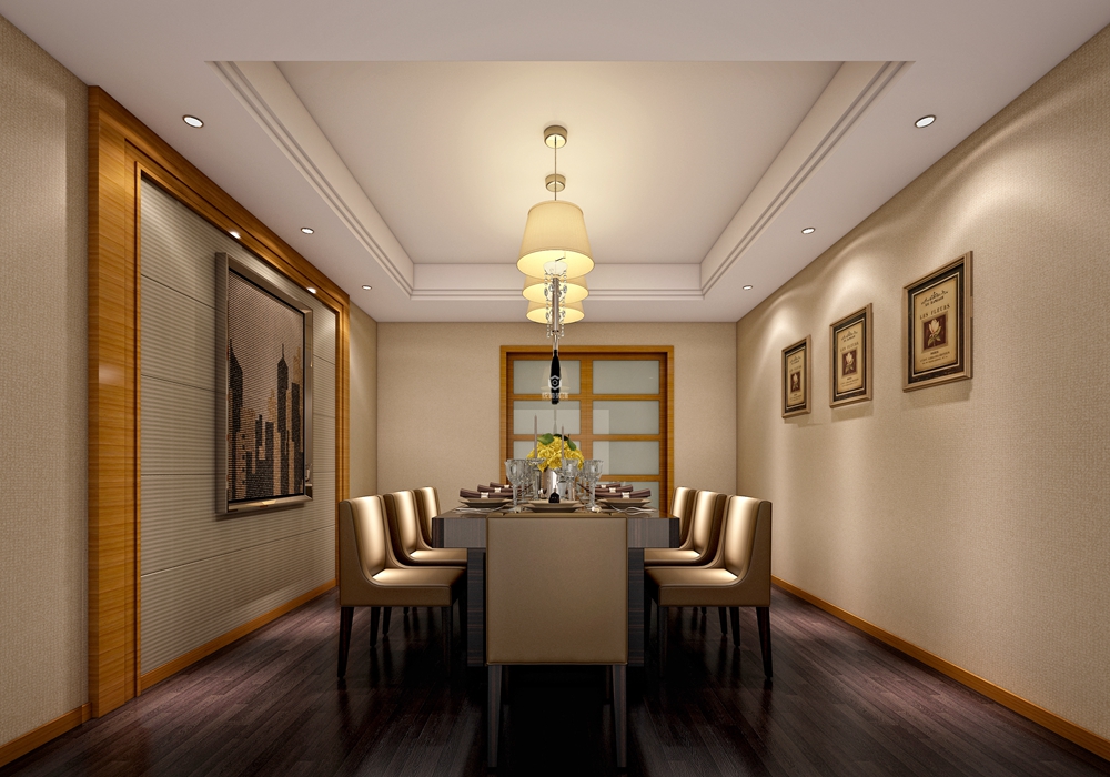 黃浦區徜徉138平現代簡約餐廳裝修效果圖