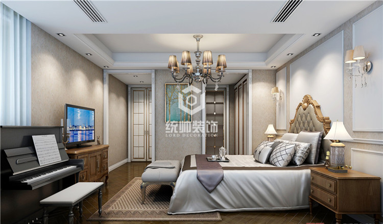 静安区静安西康路600弄150平方新古典风格平层卧室装修效果图