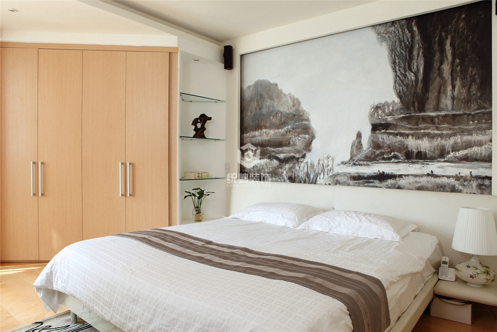 普陀区中环家园90平方日式风格两房两厅卧室装修效果图