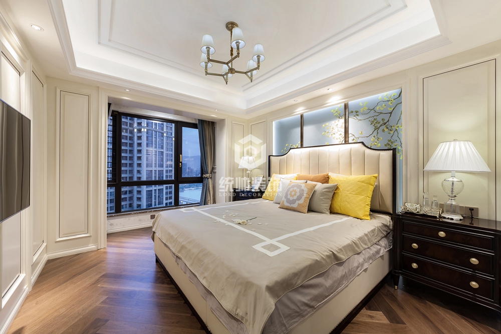 浦东新区海洲桃花源140平方欧式风格公寓卧室装修效果图
