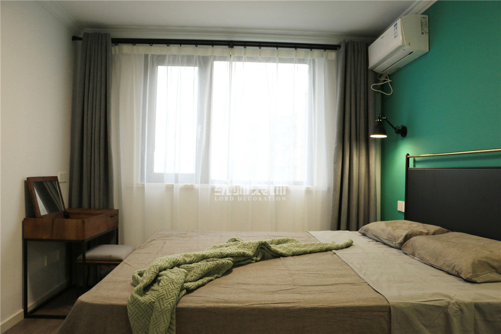 长宁区芳秀公寓70平方北欧风格2室2厅卧室装修效果图