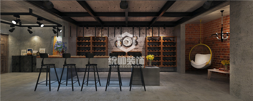 杨浦区华润置地350平方美式风格别墅休闲室装修效果图