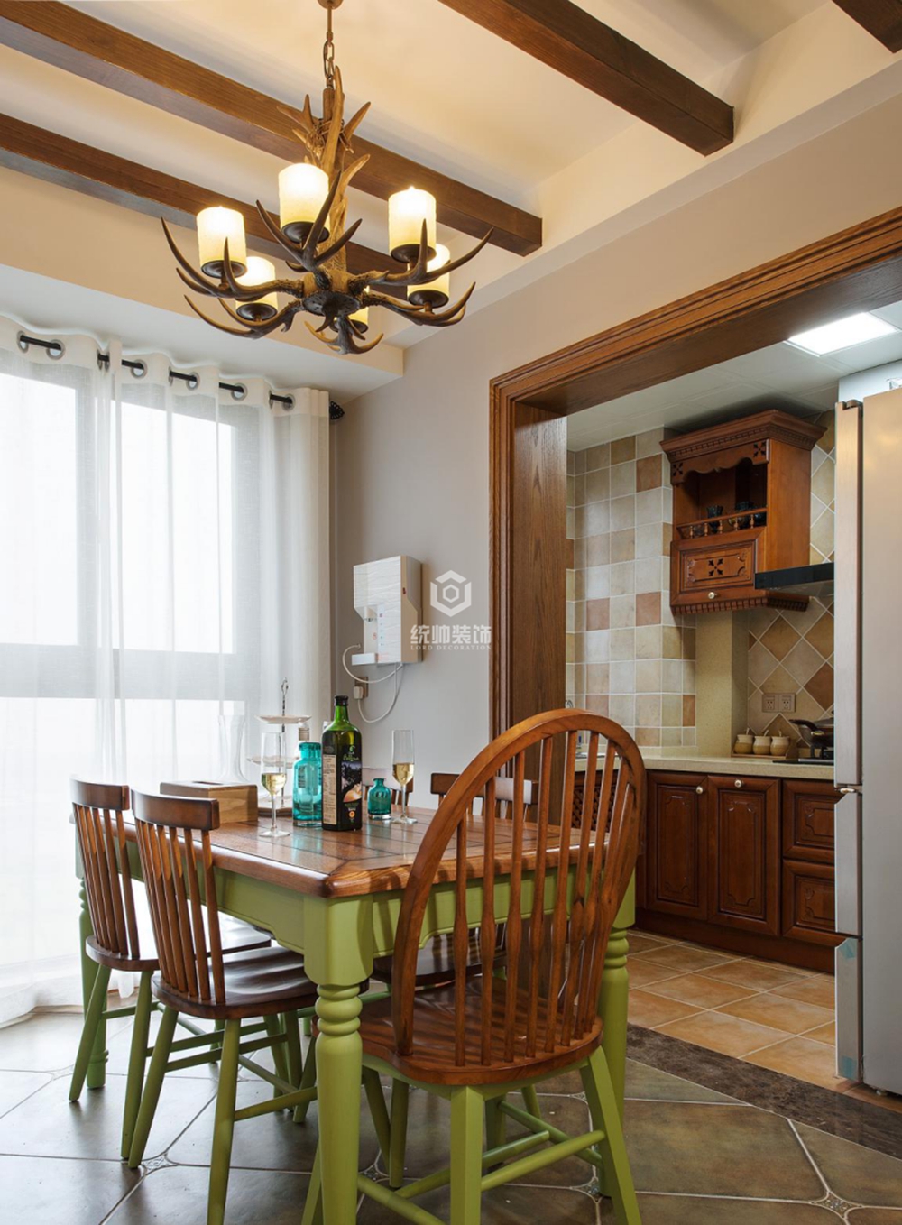 松江区荣盛名邸150平方欧式风格三室二厅厨房装修效果图