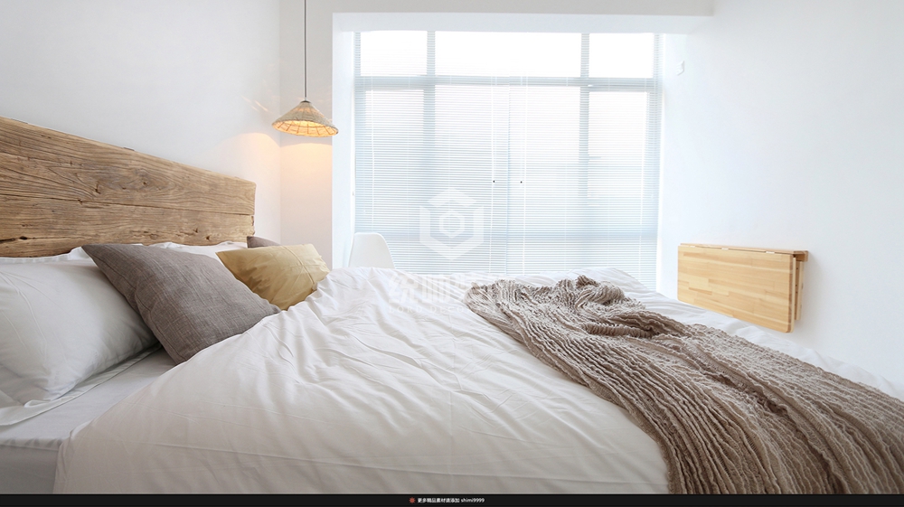 普陀区上海恒盛豪庭130平现代简约卧室装修效果图