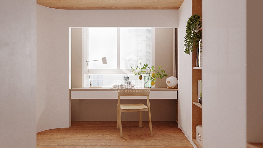 浦东新区景域公寓80平方北欧风格loft卧室装修效果图