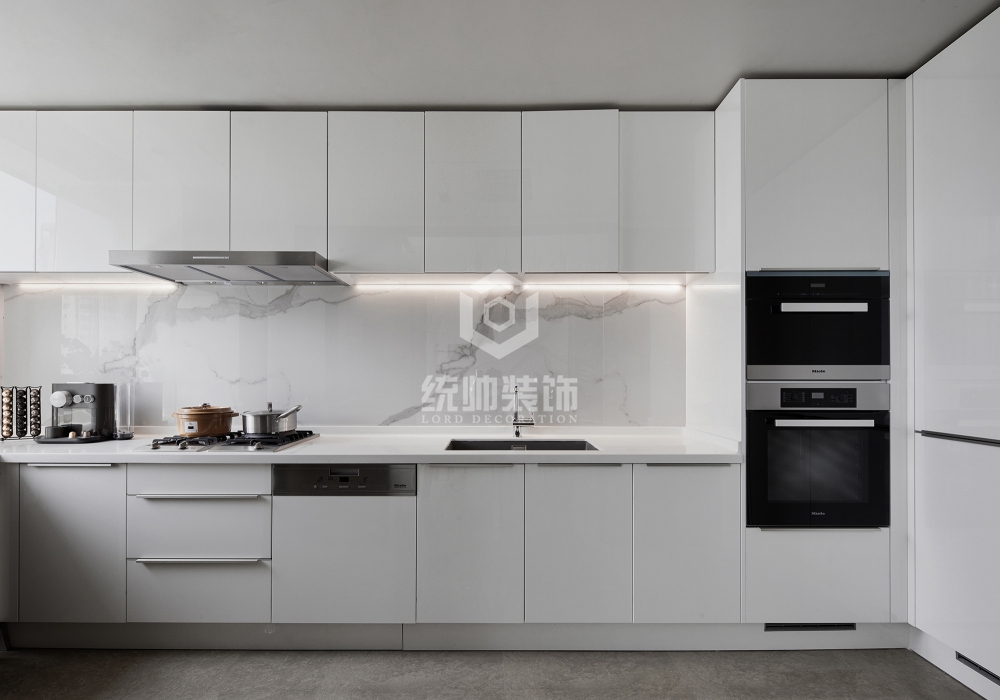 金山区星耀中心210平方现代简约风格大平层厨房装修效果图