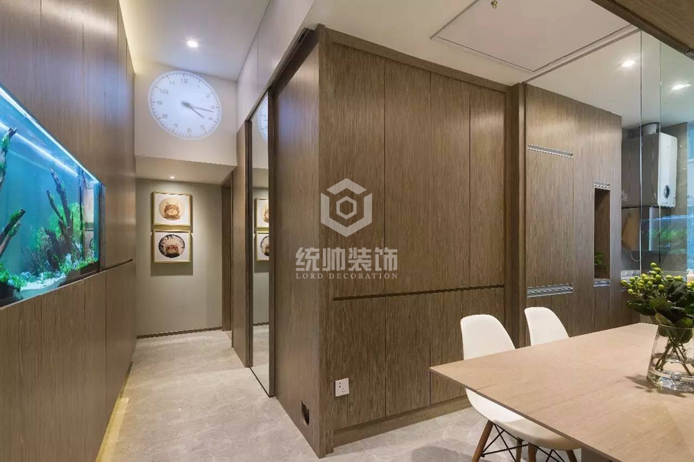 杨浦区控江五村60平方现代简约风格平层走廊装修效果图