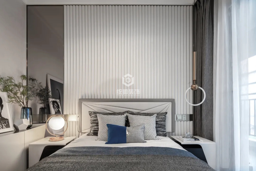 徐汇区紫薇园127平方现代简约风格公寓卧室装修效果图