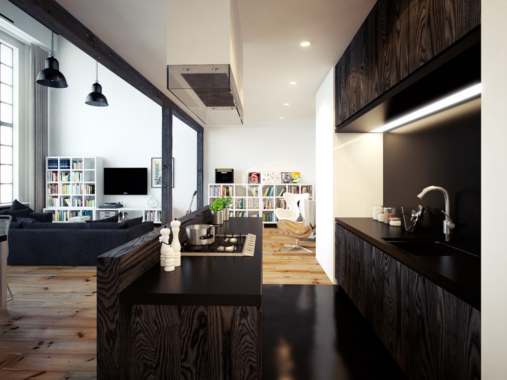 浦东新区阳光城丽晶湾120平方现代简约风格三房两厅厨房装修效果图