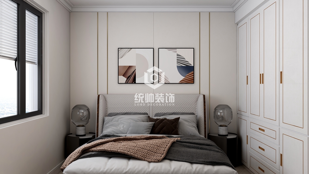 浦东新区御水路地杰国际城175平方法式风格平层卧室装修效果图