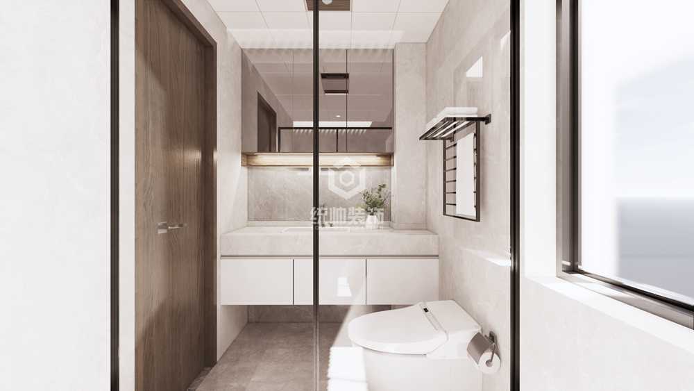浦东新区悦达悦珑湾140平方现代简约风格三室两厅卫生间装修效果图