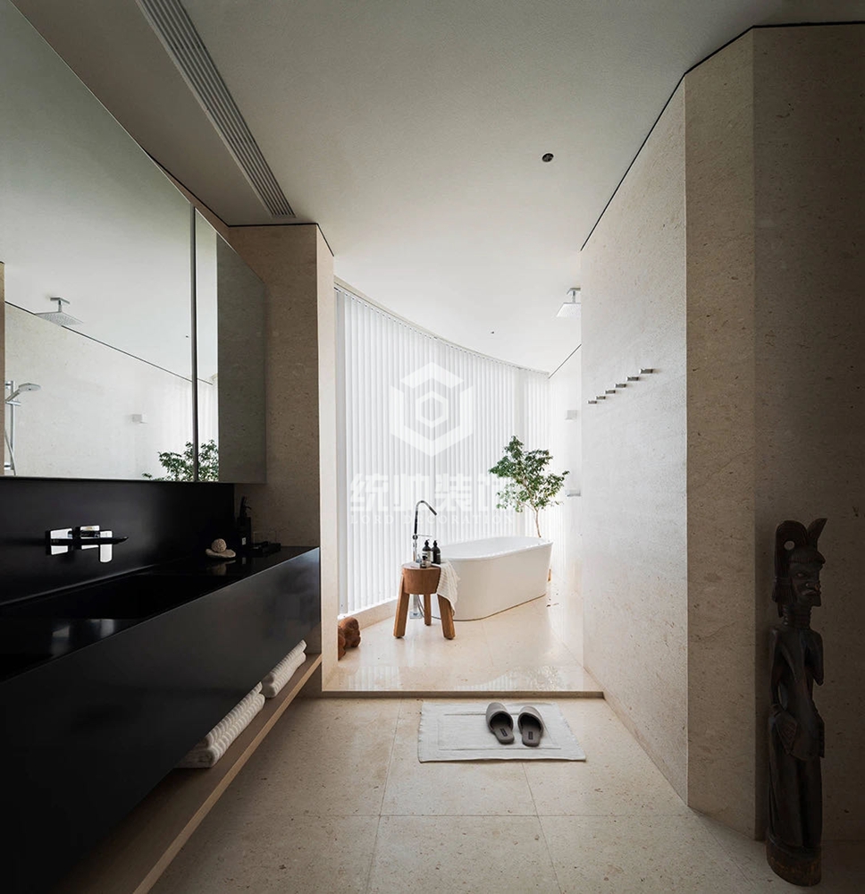 浦东新区天誉半岛私宅300平方现代简约风格别墅卫生间装修效果图