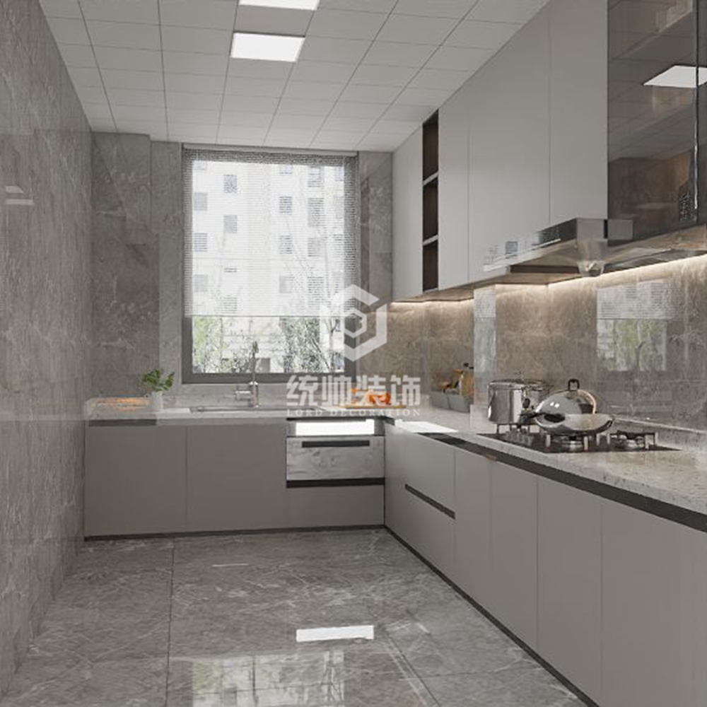 浦东新区上尚缘220平方新中式风格别墅厨房装修效果图