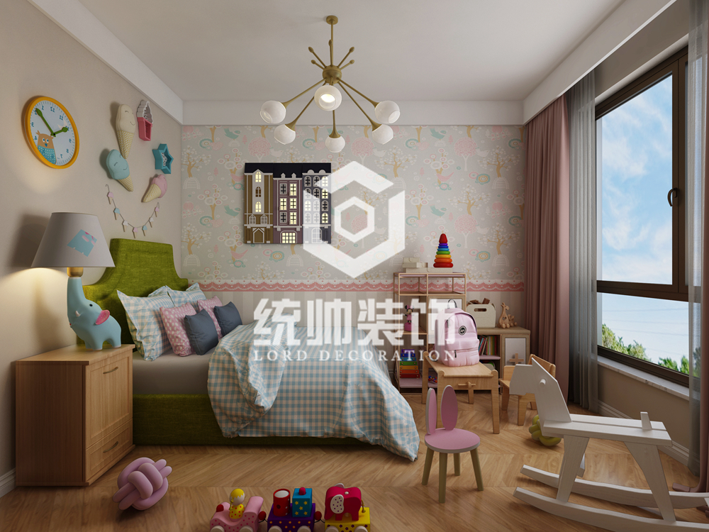 浦东新区尚海郦景150平方日式风格4室2厅卧室装修效果图