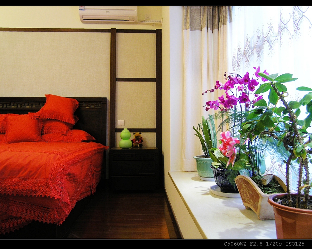 浦东新区汇林绿洲140平方现代简约风格三房两厅卧室装修效果图