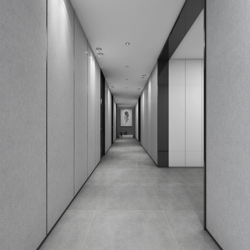 浦東新區城市一品380平現代簡約走廊裝修效果圖