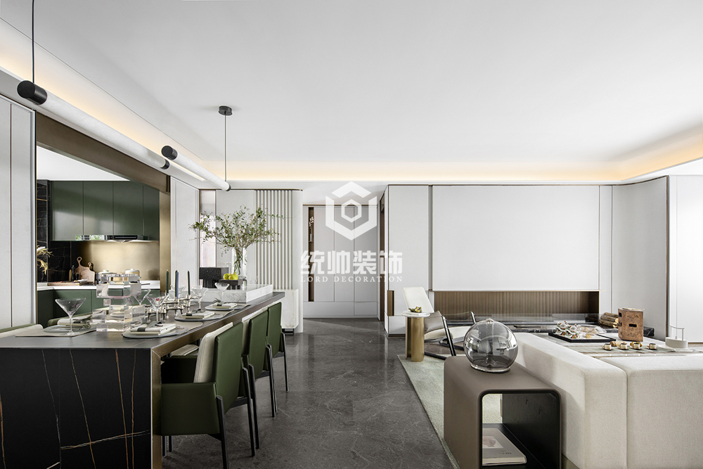 闵行区锦峰苑130平方新中式风格3室2厅餐厅装修效果图